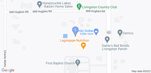 Map to Livingston Karate Training Center